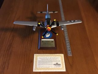 Wwii,  P - 51d Mustang “old Crow” Signed By C.  E.  “bud” Anderson 1:24