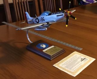 WWII,  P - 51D Mustang “Old Crow” Signed by C.  E.  “Bud” Anderson 1:24 2