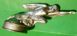 1927/28 Studebaker Radiator Cap/Hood Ornament - Greek Goddess Atalanta 6