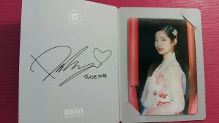Twice Dahyun Official Lenticular Photocard 2nd Album Page Two Photo Card 다현