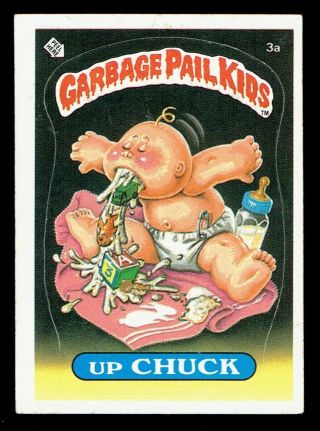 Garbage Pail Kids: 1st Series,  Up Chuck,  3a,  Matte,  Ex,  Usa