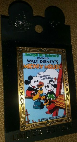 Wdw Walt Disney World Mickie & Minnie Building A Building Frame Collectible Pin