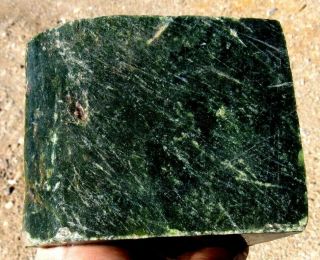 2.  22 LB BC Canada Green Jade block Rough Specimen 3