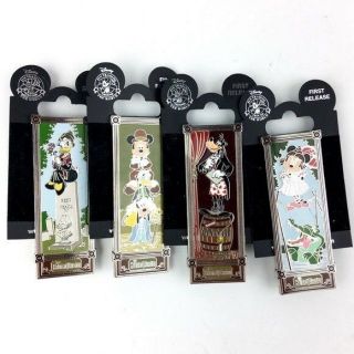 Disney Haunted Mansion Pin Stretch Portrait Series 4 Pin Set First Release
