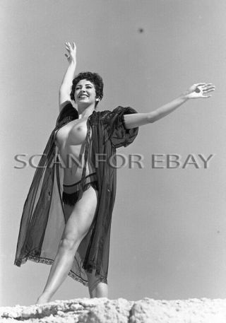 Mary Linero Nude 35mm Negative Busty Classic Model Vintage 1950 ' s Pinup h16.  1 2