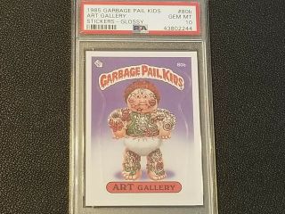1985 Garbage Pail Kids Series 2 Card 80b Art Gallery Glossy Psa 10 Gem
