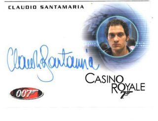 James Bond Heroes & Villains - A147 Claudio Santamaria " Carlos " Autograph Card