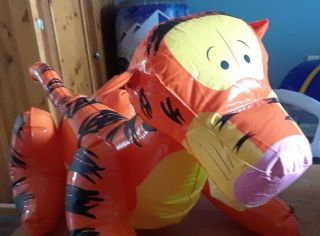 Vintage Tigger Inflatable Winnie The Pooh Tiger Blow Up Toy,  Disney Vtg