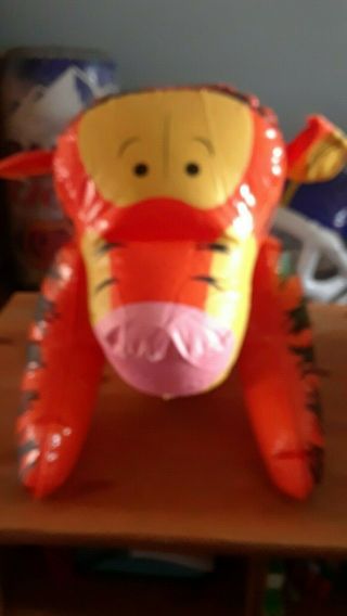 Vintage TIGGER INFLATABLE Winnie The Pooh tiger blow up toy,  Disney VTG 3