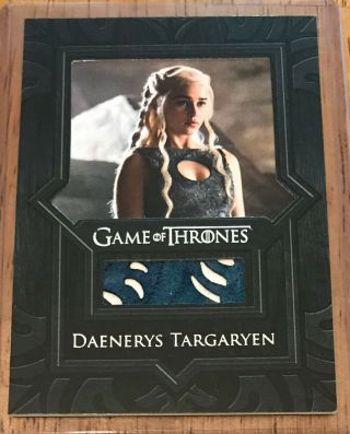 Game Of Thrones Valyrian Steel Relic Card Vr2 Daenerys Targaryen Blue Dress