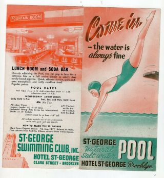 Vintage St George Pool In Brooklyn,  York