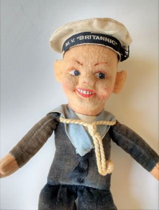 White Star Line - Nora Wellings Sailor Doll - M.  V.  Britannic 2