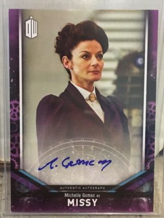 Dr Who Signature Series Topps Auto Michelle Gomez As Missy
