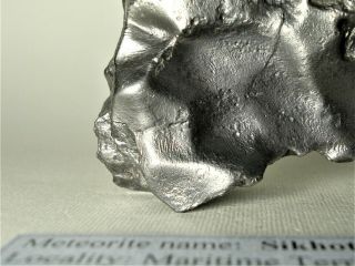 meteorite Sikhote - Alin,  Russia,  regmaglypted individual 472 g,  flow lines 2