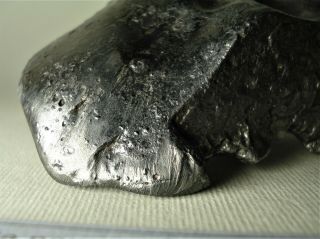meteorite Sikhote - Alin,  Russia,  regmaglypted individual 472 g,  flow lines 6