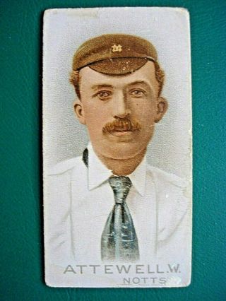 1896 Wills Cricketers Attewell W.  (notts. ) Rare