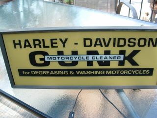 Harley - Davidson Gunk Lighted Sign