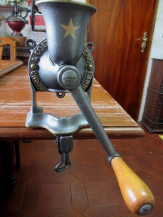 Vintage Restored England Spong & Co Nº1 Cast Iron Crank Coffee Mill Grinder 3