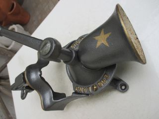 Vintage Restored England Spong & Co Nº1 Cast Iron Crank Coffee Mill Grinder 7