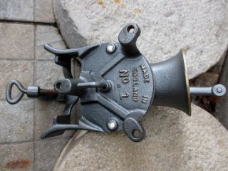 Vintage Restored England Spong & Co Nº1 Cast Iron Crank Coffee Mill Grinder 8