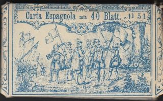 Antique Carta Espanola No.  54 Spanish playing cards 1896 4