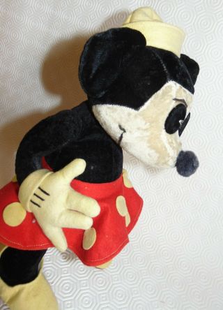 FABULOUS & x very rare 1930s Disney Minnie Mouse French O ' lis Cloth Doll 5
