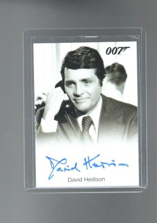 2015 James Bond 007 Archives David Hedison Auto Card