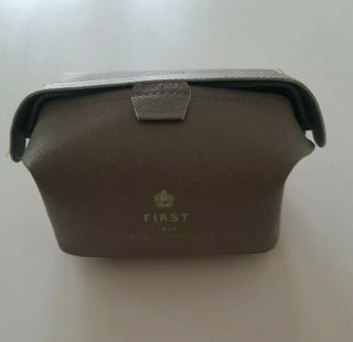 Anya Hindmarch British Airways First Class Grey Amenity Kit Cosmetic Bag