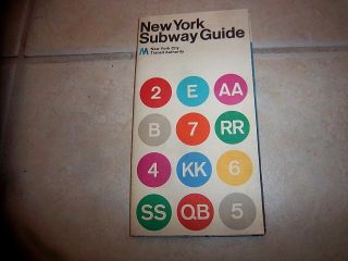 Nyc Subway Map 1972 Massimo Vignelli Authentic Collectible Ny History