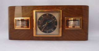 Rare German Art Deco Barometer Thermometer Hygrometer Weatherstation by LUFFT 2
