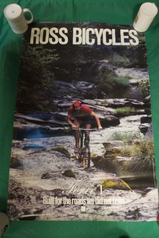 Very Early Large Ross Bicycle Mtb Poster - Epic