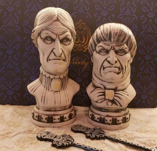 Rare Disneyland Club 33,  Haunted Mansion 50th Anniversary Busts Tiki Mugs
