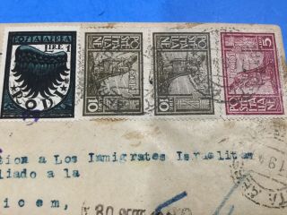 HOLOCAUST 1941 Airmail Cover From Rodi To Chile Survivor From RARE C5 2