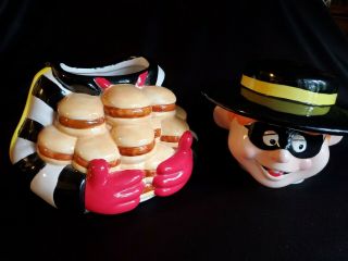 Vintage McDonald ' s Hamburglar Cookie Jar 1997 Treasure Craft - Pfaltzgraff 2