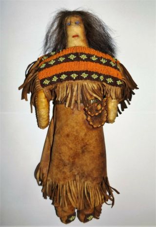 Antique Kiowa Tribe Oklahoma Vintage 19th Century Native American Indian Doll