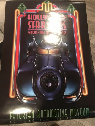 Hollywood Star Cars Petersen Automotive Museum Poster Batman Batmobile 1994