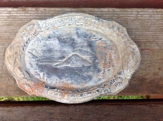 Rare Occupied Japan Crater Lake Oregon Souvenir Tray