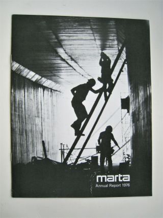 Vintage 1976 Marta Atlanta Ga Annual Report Subway Bus