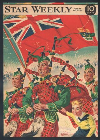 May 26,  1945 Toronto Star Weekly Cover V - E Day Celebrations
