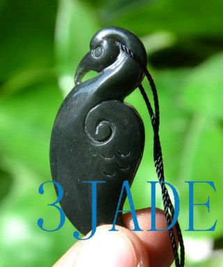 Nephrite Jade Manaia Pendant Zealand Maori Art Greenstone Pounamu Necklace