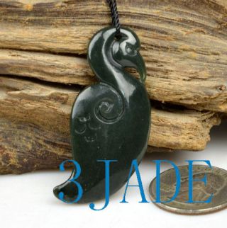 Nephrite Jade Manaia Pendant Zealand Maori Art Greenstone Pounamu Necklace 5