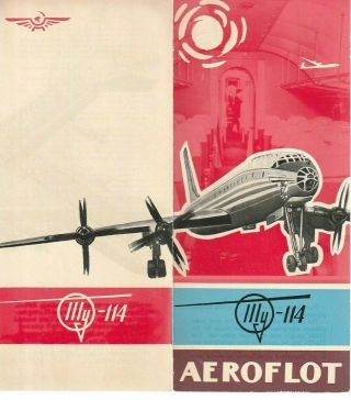 Aeroflot Tu - 144 Publicity Brochure