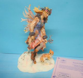 Rare Christine Haworth Faerie Fairy Leonardo Figurine Ltd Ed Winter Companion