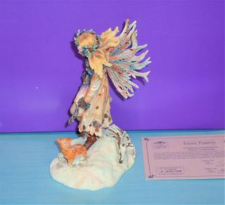 Rare Christine Haworth faerie fairy Leonardo Figurine LTD ED Winter Companion 5