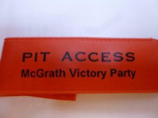Honda Jeremy Mcgrath Pit Bracelet Supercross Racing Championship Victory Party