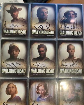 Walking Dead Autograph Card Set Of 14 Season 2 A 1 - A - 14