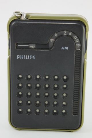 1974 Vintage Holland Philips Rl 047 Portable Mw Radio