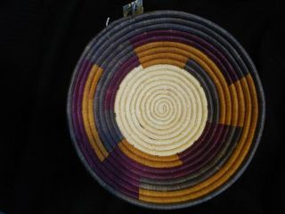 Handmade Coil Basket From Uganda Four Colors,  With Tags 11×11