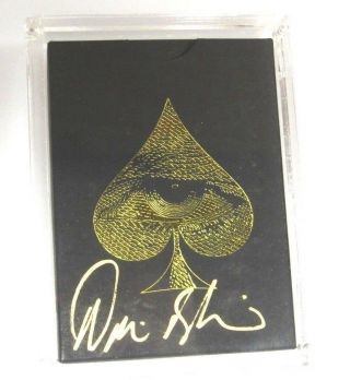 David Blaine Skull & Bones Rare Collectible Signed Deck In Acrylic Case Cards