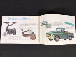 Vtg 1958 Chevrolet Truck Accessories Dealer Sales Brochure 5